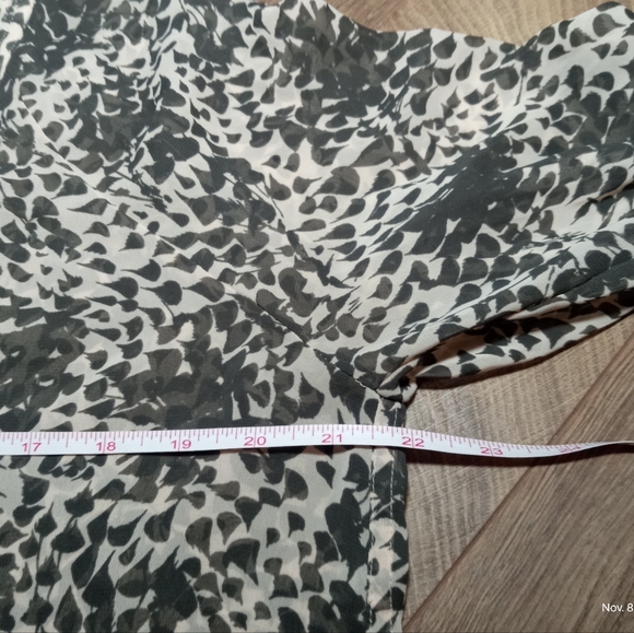 Patterson J Kincaid Beige Sheer Boho Blouse Size Small - Picture 8 of 9